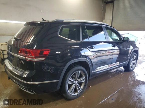2019 Volkswagen Atlas SEL R-Line with VIN 1V2RR2CA6KC564779, listed as a Copart auction lot 52622765 with 52,615 mi miles and Salvage title. Bid and sale history available at DreamBid. Image 3.