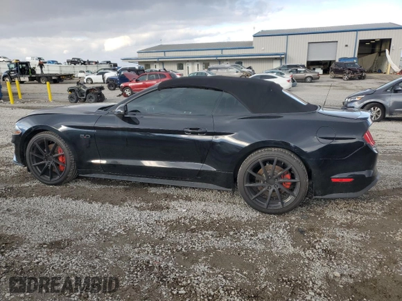 2021 Ford Mustang GT Premium with VIN 1FATP8FF7M5139740, listed as a Copart auction lot 84479174 with 27,358 mi miles and Salvage title. Bid and sale history available at DreamBid. Image 2.