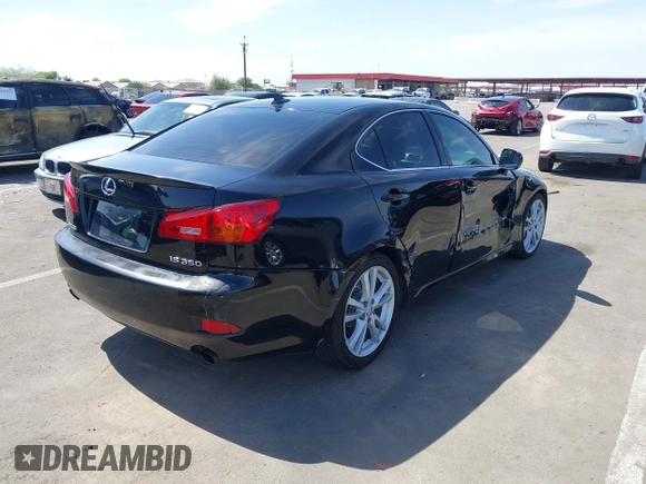 2007 Lexus IS 350 with VIN JTHBE262975014179, listed as a IAAI auction lot 42504426 with 170,776 mi miles and . Bid and sale history available at DreamBid. Image 4.