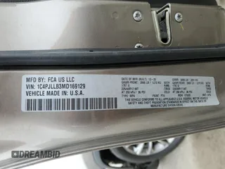 2021 Jeep Cherokee Altitude with VIN 1C4PJLLB3MD169129, listed as a Copart auction lot 82715734 with 59,468 mi miles and Salvage Title. Bid and sale history available at carsss.com. Image 14.