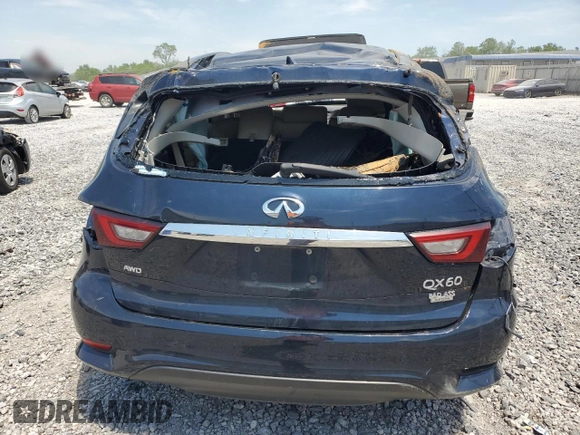 2019 Infiniti QX60 Pure z VIN 5N1DL0MM8KC557693, wystawiony jako Copart lot #53646505 z przebiegiem 67 543 mil mil oraz Szkoda całkowita • Salvage title. Historia ofert i sprzedaży dostępna na DreamBid. Obrazek 6.