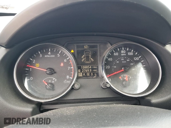 2012 Nissan Rogue S with VIN JN8AS5MT3CW264173, listed as a Copart auction lot 50833615 with 138,854 mi miles and Salvage Title. Bid and sale history available at carsss.com. Image 9.