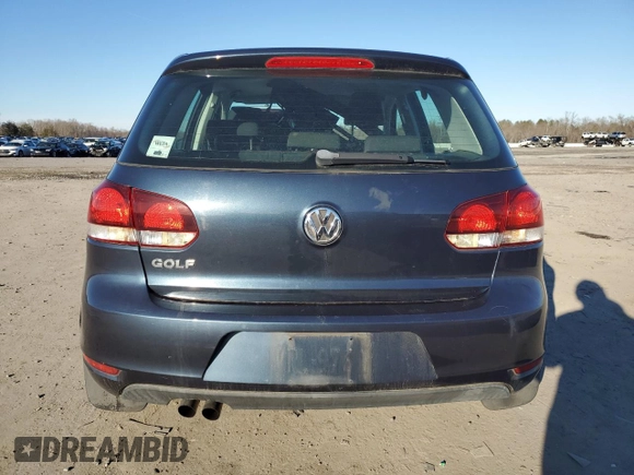2010 Volkswagen Golf with VIN WVWDB7AJ5AW300708, listed as a Copart auction lot 45302605 with 47,242 mi miles and Salvage title. Bid and sale history available at DreamBid. Image 6.