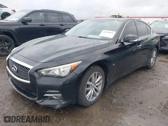 2015 Infiniti Q50 with VIN JN1BV7AR6FM421919, listed as a IAAI auction lot 41078899 with 172,459 mi miles and . Bid and sale history available at carsss.com. Image 16.