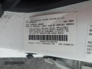 2003 Mitsubishi Diamante LS z VIN 6MMAP67P43T002798, wystawiony jako Copart lot #80368974 z przebiegiem 134 099 mil mil oraz Tytuł czysty. Historia ofert i sprzedaży dostępna na DreamBid. Obrazek 12.
