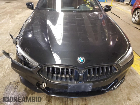 2021 BMW 8 Series 840i with VIN WBADZ4C08MCF18873, listed as a Copart auction lot 43263764 with 0 mi miles. Bid and sale history available at carsss.com. Image 12.