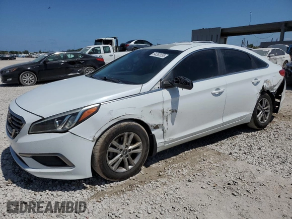 2017 Hyundai Sonata SE z VIN 5NPE24AF7HH577732, wystawiony jako Copart lot #54392035 z przebiegiem 74 327 mil mil oraz Szkoda całkowita • Salvage title. Historia ofert i sprzedaży dostępna na DreamBid. Obrazek 1.