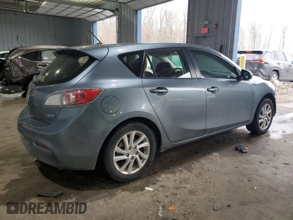 2012 Mazda 3 i Touring with VIN JM1BL1L88C1679120, listed as a Copart auction lot 46061535 with 94,099 mi miles and Salvage title. Bid and sale history available at DreamBid. Image 3.