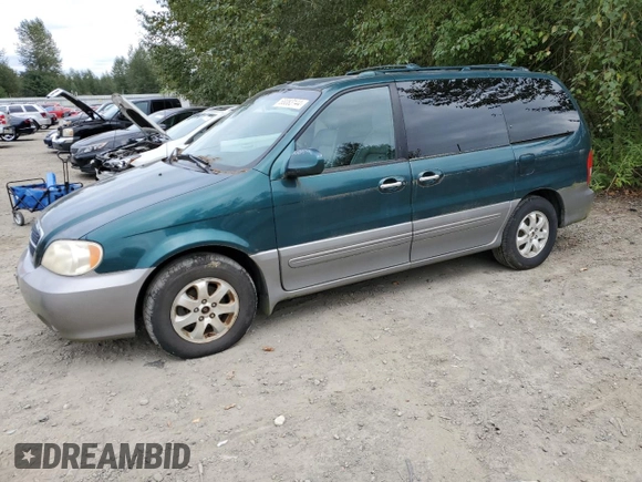 2004 Kia Sedona LX with VIN KNDUP131446581402, listed as a Copart auction lot 68083144 with 171,868 mi miles and Clean Title. Bid and sale history available at carsss.com. Image 1.