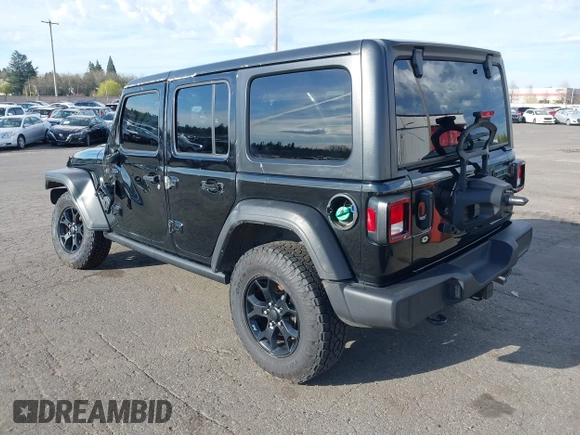 2021 Jeep Wrangler Unlimited Willys с VIN 1C4HJXDM0MW683276, выставлен на аукционе IAAI как лот 41896423 с пробегом 70 935 миль миль и . История ставок и продаж доступна на DreamBid. Изображение 3.