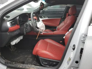 2023 Genesis G70 3.3T z VIN KMTG54TE9PU110080, wystawiony jako Copart lot #48878795 z przebiegiem 37 955 mil mil oraz Szkody całkowita. Historia ofert i sprzedaży dostępna na DreamBid. Obrazek 7.