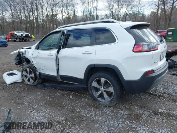 2020 Jeep Cherokee Limited with VIN 1C4PJMDN6LD537882, listed as a IAAI auction lot 41867807 with 45,556 mi miles. Bid and sale history available at carsss.com. Image 3.