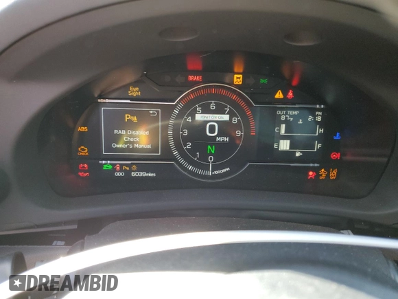 2024 Toyota 86 with VIN JF1ZNBB19R8753377, listed as a Copart auction lot 44707145 with 6,039 mi miles and Salvage Title. Bid and sale history available at DreamBid. Image 9.