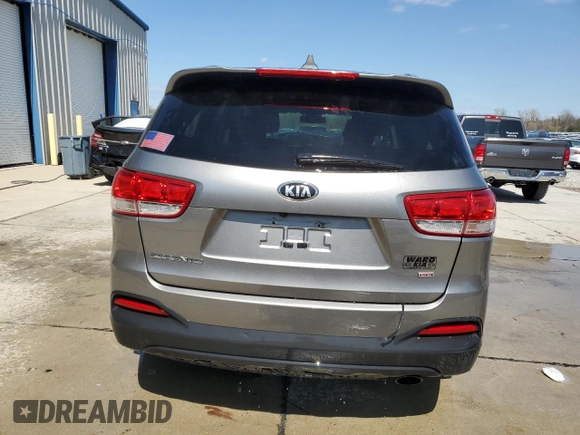 2016 Kia Sorento LX with VIN 5XYPG4A39GG049647, listed as a Copart auction lot 51811875 with 34,732 mi miles and Salvage Title. Bid and sale history available at DreamBid. Image 6.