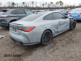 2024 BMW M4 Competition with VIN WBS33AZ0XRCN40456, listed as a IAAI auction lot 41269525 with 19,332 mi miles. Bid and sale history available at carsss.com. Image 4.