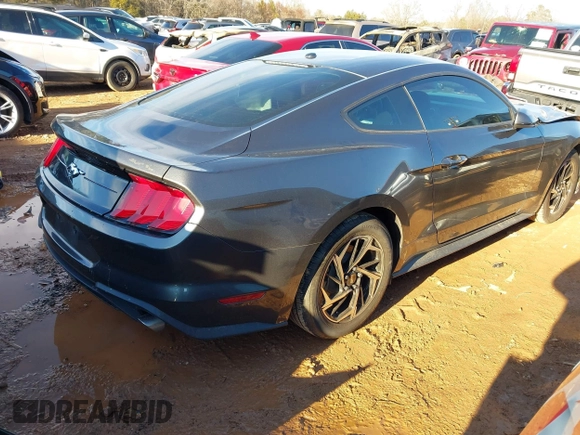 2020 Ford Mustang EcoBoost with VIN 1FA6P8TH9L5113805, listed as a IAAI auction lot 41588921 with 43,895 mi miles. Bid and sale history available at carsss.com. Image 4.