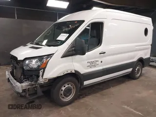 2016 Ford Transit Cargo with VIN 1FTYE1CM0GKA13242, listed as a IAAI auction lot 41655642 with 107,589 mi miles and . Bid and sale history available at carsss.com. Image 2.