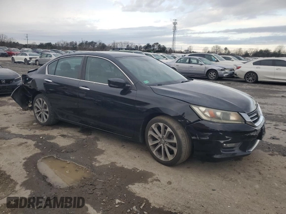 2014 Honda Accord Sedan Sport with VIN 1HGCR2F53EA185844, listed as a Copart auction lot 49364295 with 135,546 mi miles and Salvage Title. Bid and sale history available at carsss.com. Image 4.