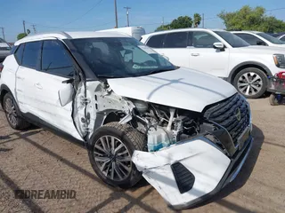 2023 Nissan Kicks SV with VIN 3N1CP5CV7PL485024, listed as a IAAI auction lot 42045519 with 43,679 mi miles and . Bid and sale history available at DreamBid. Image 1.