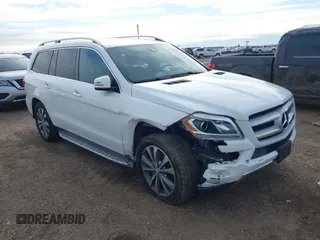 2016 Mercedes-Benz GL with VIN 4JGDF6EE4GA658928, listed as a IAAI auction lot 41407244 with 95,372 mi miles. Bid and sale history available at carsss.com. Image 1.