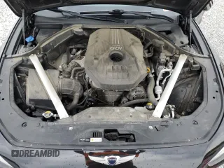 2019 Genesis G70 Advanced with VIN KMTG44LA0KU029896, listed as a Copart auction lot 57032914 with 92,663 mi miles and Salvage Title. Bid and sale history available at DreamBid. Image 11.