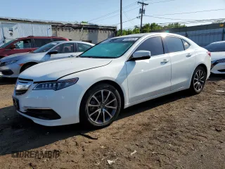 2017 Acura TLX V6 w/Technology Pkg with VIN 19UUB3F54HA001627, listed as a Copart auction lot 59524975 with 101,025 mi miles and Salvage title. Bid and sale history available at DreamBid. Image 1.