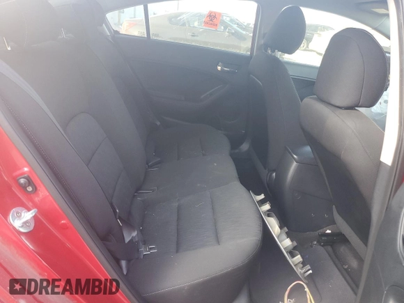 2016 Kia Forte LX with VIN KNAFK4A69G5551181, listed as a Copart auction lot 54341515 with 17,275 mi miles and Clean Title. Bid and sale history available at carsss.com. Image 10.