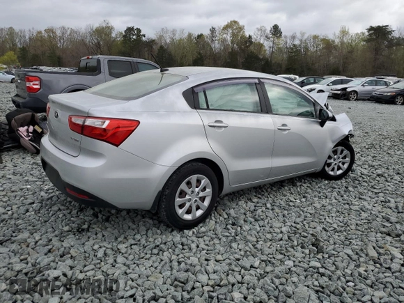 2015 Kia Rio EX with VIN KNADN4A30F6500441, listed as a Copart auction lot 51710575 with 65,343 mi miles and Salvage Title. Bid and sale history available at carsss.com. Image 3.