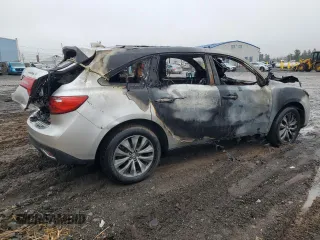2014 Acura MDX Tech Pkg with VIN 5FRYD4H43EB043504, listed as a Copart auction lot 50368135 with 0 mi miles and Salvage Title. Bid and sale history available at carsss.com. Image 3.
