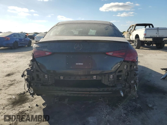2024 Mercedes-Benz C 43 AMG z VIN W1KAF8HB6RR185662, wystawiony jako Copart lot #84099634 z przebiegiem 7 044 mil mil oraz Szkoda całkowita • Salvage title. Historia ofert i sprzedaży dostępna na DreamBid. Obrazek 6.