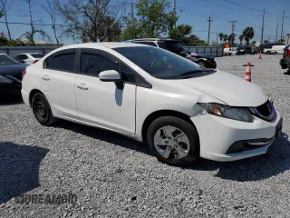 2015 Honda Civic Sedan LX with VIN 19XFB2F54FE214704, listed as a Copart auction lot 52505895 with 110,497 mi miles and Salvage Title. Bid and sale history available at carsss.com. Image 4.