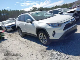 2021 Toyota RAV4 XLE Premium with VIN 2T3C1RFV0MW127432, listed as a IAAI auction lot 41646469 with 28,594 mi miles. Bid and sale history available at carsss.com. Image 1.