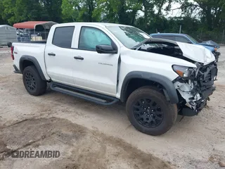 2024 Chevrolet Colorado 4WD Trail Boss with VIN 1GCPTEEK4R1204286, listed as a IAAI auction lot 42425386 with 20,556 mi miles and . Bid and sale history available at DreamBid. Image 1.