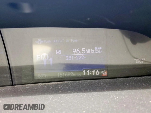 2015 Honda Civic LX with VIN 2HGFB2F54FH547491, listed as a Copart auction lot 57785885 with 161,682 mi miles and Salvage title. Bid and sale history available at DreamBid. Image 9.