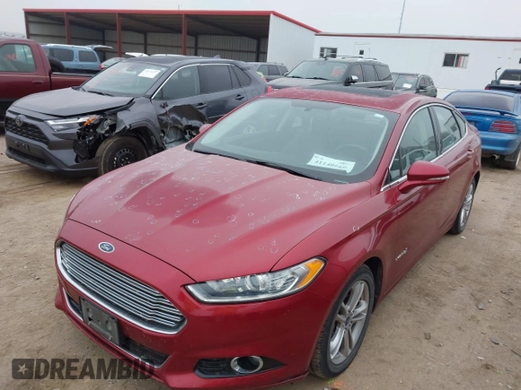 2016 Ford Fusion Titanium Hybrid with VIN 3FA6P0RU3GR355398, listed as a IAAI auction lot 41140669 with 125,959 mi miles. Bid and sale history available at carsss.com. Image 6.