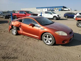 2008 Mitsubishi Eclipse GS with VIN 4A3AK24F28E025843, listed as a Copart auction lot 74224814 with 76,945 mi miles and Salvage Title. Bid and sale history available at carsss.com. Image 4.