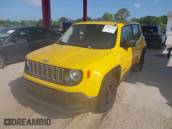 2017 Jeep Renegade Sport z VIN ZACCJAAB8HPE52736, wystawiony jako IAAI lot #42019381 z przebiegiem 96 757 mil mil oraz . Historia ofert i sprzedaży dostępna na DreamBid. Obrazek 17.