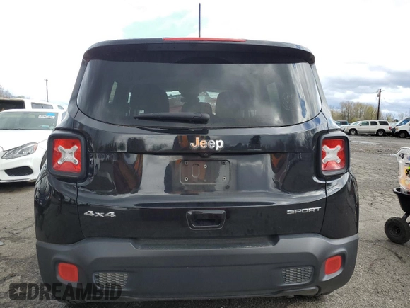 2018 Jeep Renegade Sport z VIN ZACCJBAB6JPG92329, wystawiony jako Copart lot #50967645 z przebiegiem 61 256 mil mil oraz Szkoda całkowita • Salvage title. Historia ofert i sprzedaży dostępna na DreamBid. Obrazek 6.