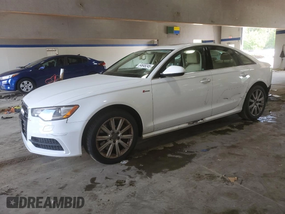 2012 Audi A6 Prestige with VIN WAUHGAFC4CN053505, listed as a Copart auction lot 54649245 with 92,328 mi miles and Salvage title. Bid and sale history available at DreamBid. Image 1.