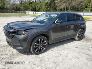 2023 Mazda CX-50 2.5 S Premium Plus Package with VIN 7MMVABEM2PN128862, listed as a Copart auction lot 45869665 with 23,177 mi miles and Salvage Title. Bid and sale history available at carsss.com. Image 1.