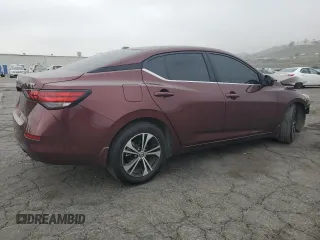 2020 Nissan Sentra SV with VIN 3N1AB8CVXLY243669, listed as a Copart auction lot 53993885 with 76,084 mi miles and Salvage Title. Bid and sale history available at DreamBid. Image 3.