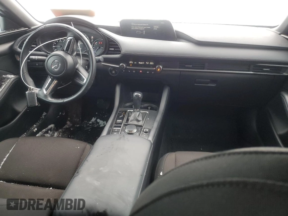 2023 Mazda 3 S Carbon Edition with VIN JM1BPBLM1P1614736, listed as a Copart auction lot 46285155 with 56,830 mi miles and Salvage Title. Bid and sale history available at DreamBid. Image 8.