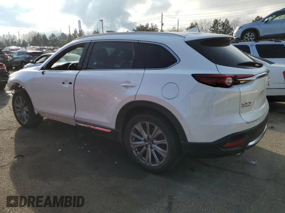2021 Mazda CX-9 Signature with VIN JM3TCBEY4M0504837, listed as a Copart auction lot 47611595 with 85,491 mi miles and Salvage Title. Bid and sale history available at DreamBid. Image 2.