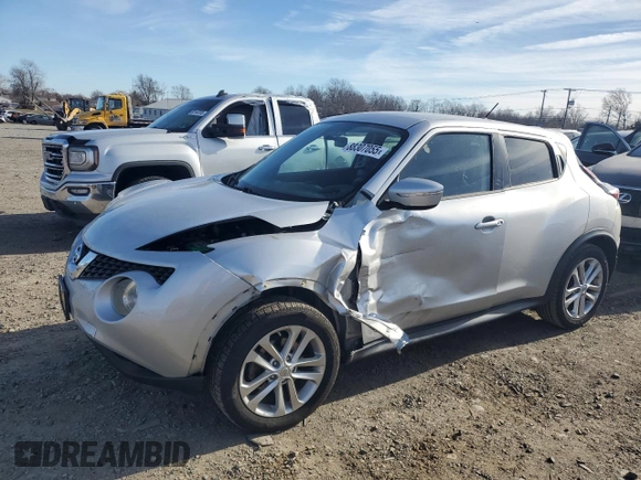 2016 Nissan Juke SL z VIN JN8AF5MV6GT656948, wystawiony jako Copart lot #88307055 z przebiegiem 121 618 mil mil oraz Szkoda całkowita • Salvage title. Historia ofert i sprzedaży dostępna na DreamBid. Obrazek 1.