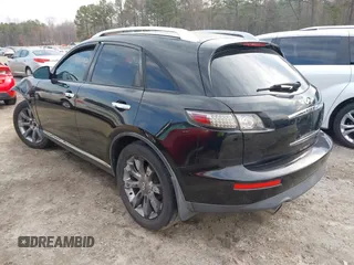 2007 Infiniti FX35 with VIN JNRAS08W47X206656, listed as a IAAI auction lot 41617819 with 1 mi miles. Bid and sale history available at carsss.com. Image 3.