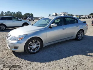 2009 Hyundai Genesis with VIN KMHGC46FX9U044890, listed as a Copart auction lot 43653075 with NaN miles and Salvage Title. Bid and sale history available at carsss.com. Image 1.