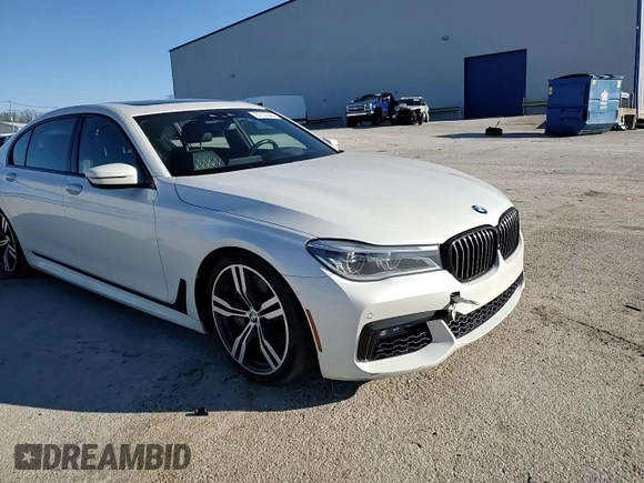 2017 BMW 7 Series 750i with VIN WBA7F0C39HGM22030, listed as a Copart auction lot 87127484 with 110,634 mi miles and Salvage title. Bid and sale history available at DreamBid. Image 13.