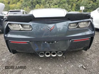 2019 Chevrolet Corvette Z06 2LZ with VIN 1G1YS2D65K5604990, listed as a Copart auction lot 72580304 with 15,582 mi miles and Salvage Title. Bid and sale history available at carsss.com. Image 6.