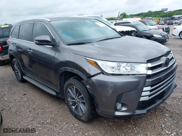 2019 Toyota Highlander SE with VIN 5TDJZRFH7KS950268, listed as a IAAI auction lot 40516162 with 37,868 mi miles. Bid and sale history available at carsss.com. Image 1.