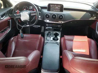 2021 Kia Stinger GT with VIN KNAE35LC6M6091744, listed as a Copart auction lot 69043364 with 44,319 mi miles and Salvage Title. Bid and sale history available at DreamBid. Image 8.